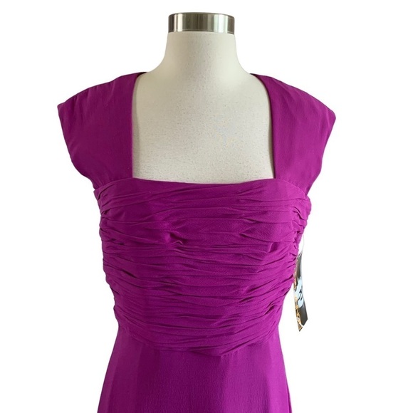 Donna Rico 100% Silk Lining Exposed Back High Waist Dress Size 8 - Picture 3 of 11